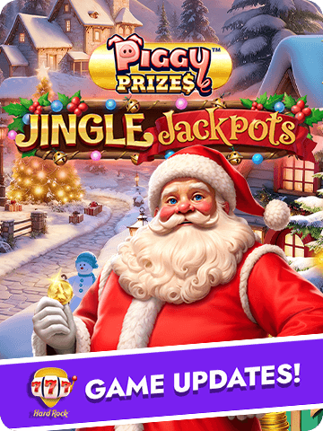 Piggy Prizes Jingle Jackpots Greentube slot game in Hard Rock Jackpot Casino