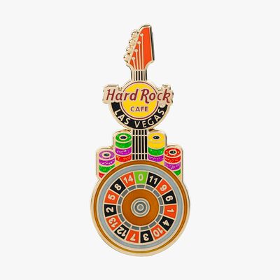 Las Vegas Roulette Guitar Pin