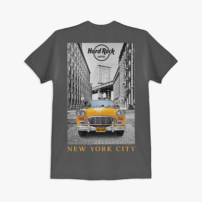 Adult Fit New York Taxi Tee in Heavy Metal